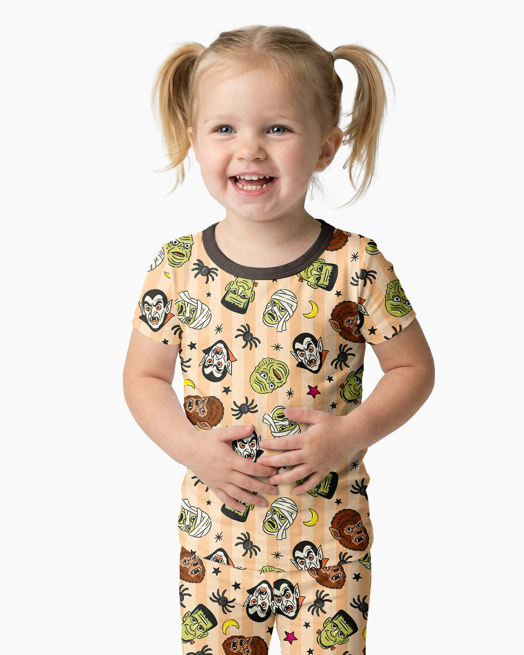 Conjunto de pijama de dos piezas de manga corta de bambú