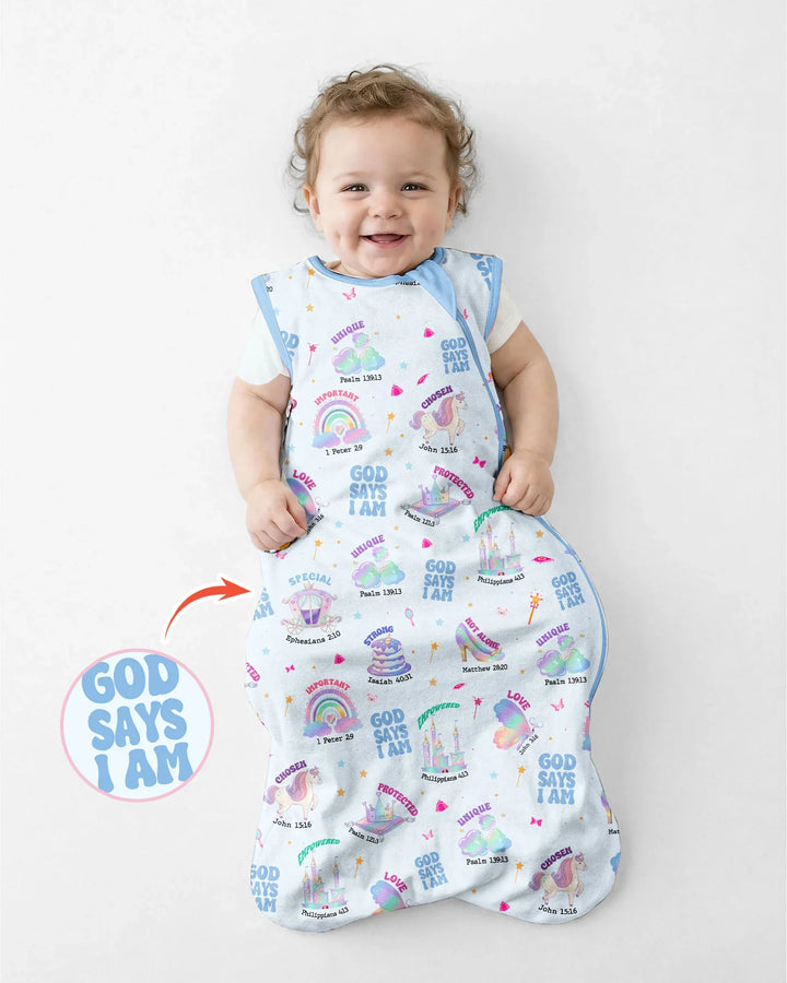 God Says I Am Girl Bamboo Sleep Bag