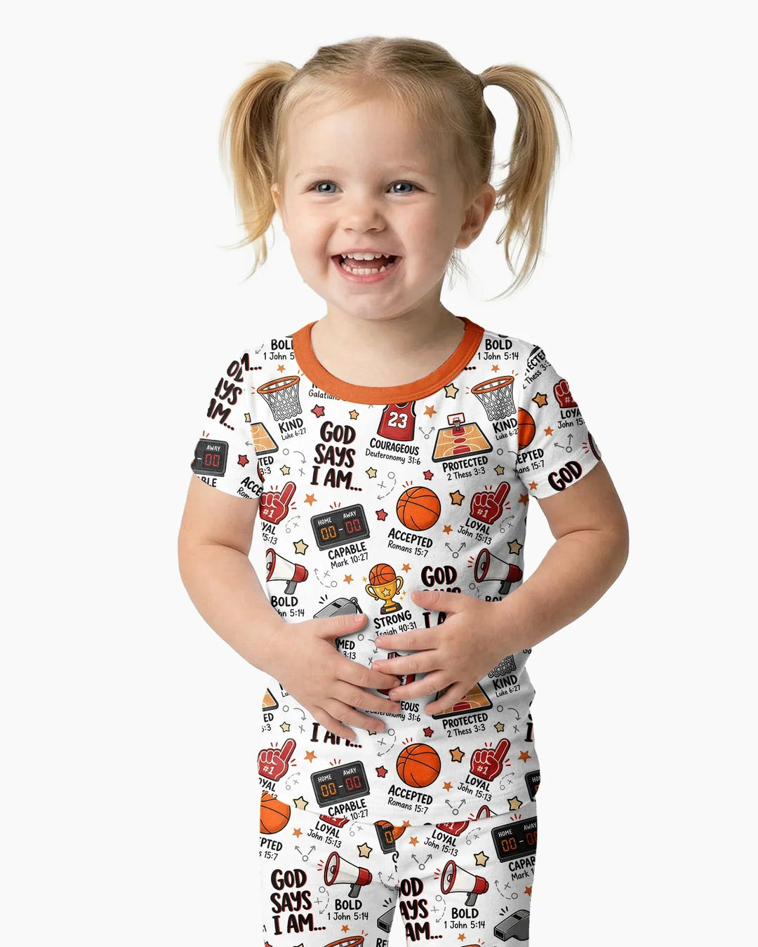 Zweiteiliges, kurzärmliges Pyjama-Set mit Marienkäfern