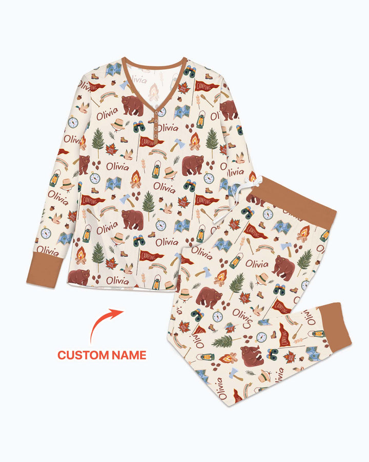 Vorlage Bambus Damen Pyjama Set