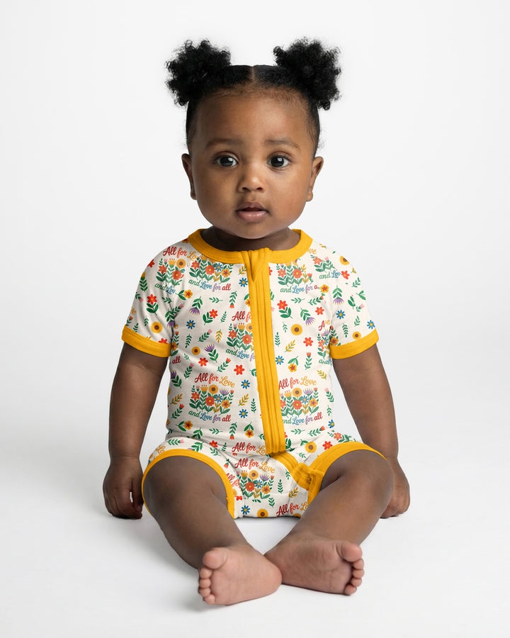 Love For All Family Matching Bamboo Shorty Zippy