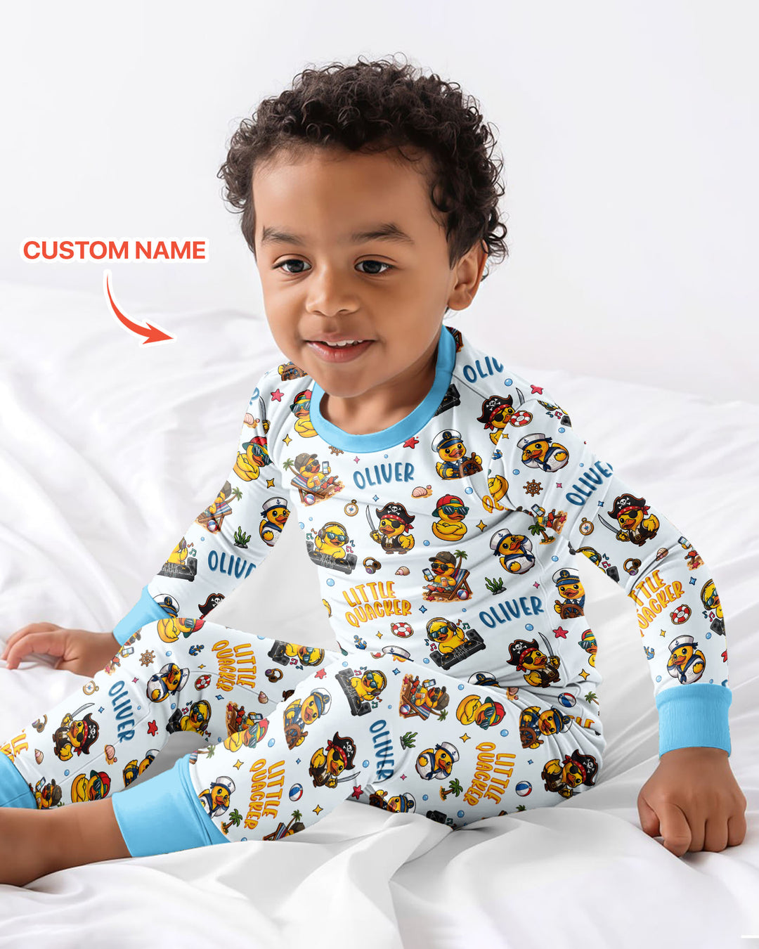 Little Quacker Bamboo Two Piece Long Sleeve Pajama Set