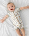 Old McDonald Farm Family Matching Bamboo Shorty Zippy