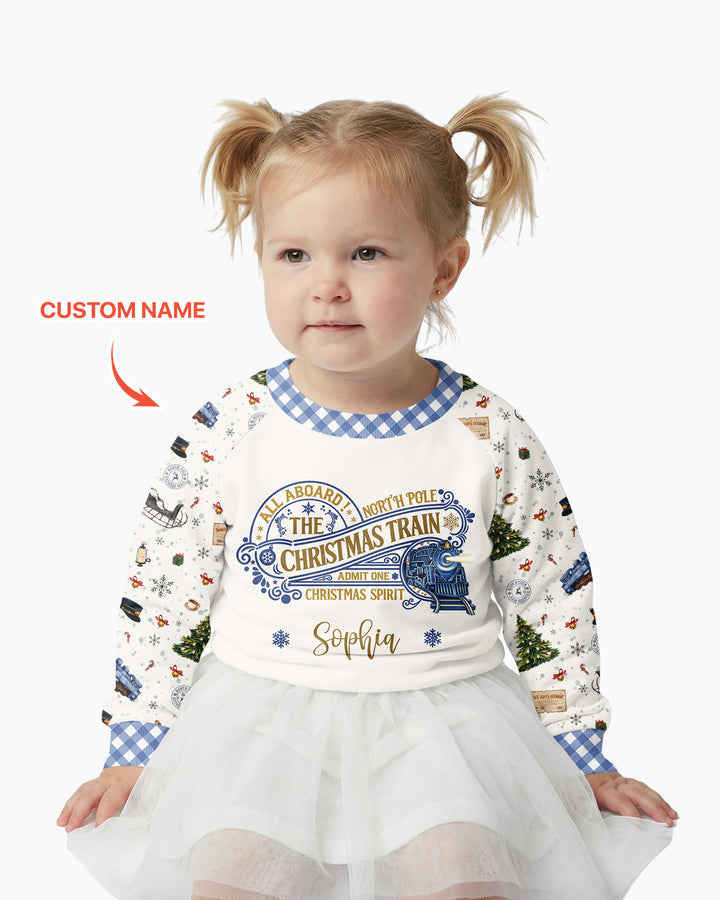 Custom Name North Pole Adventure Bamboo Crewneck Sweatshirt
