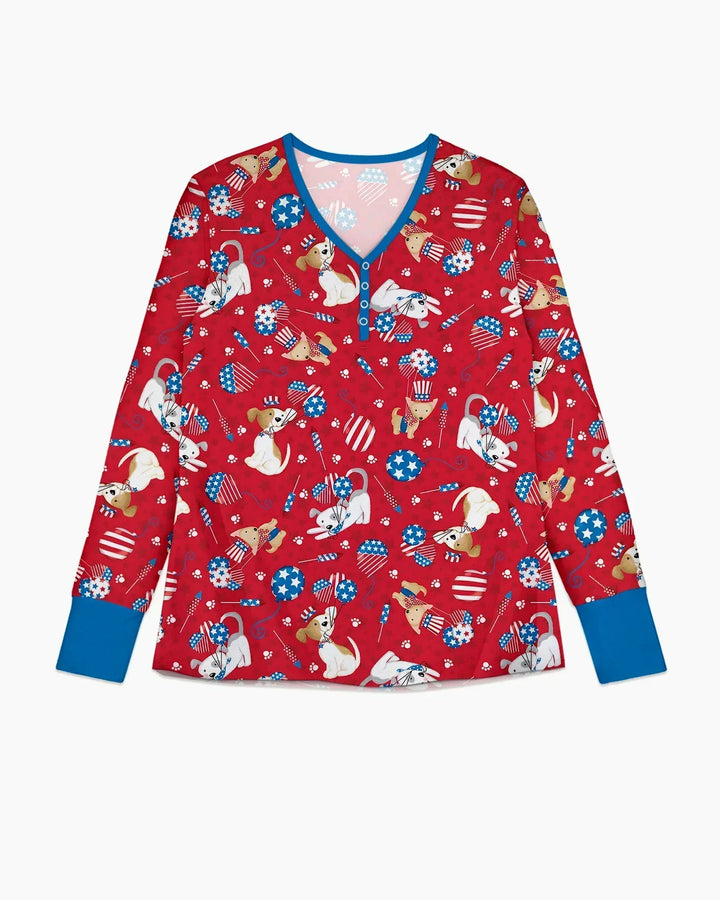 Pijama de bambú Red, White & Woof a juego para mujer y familia