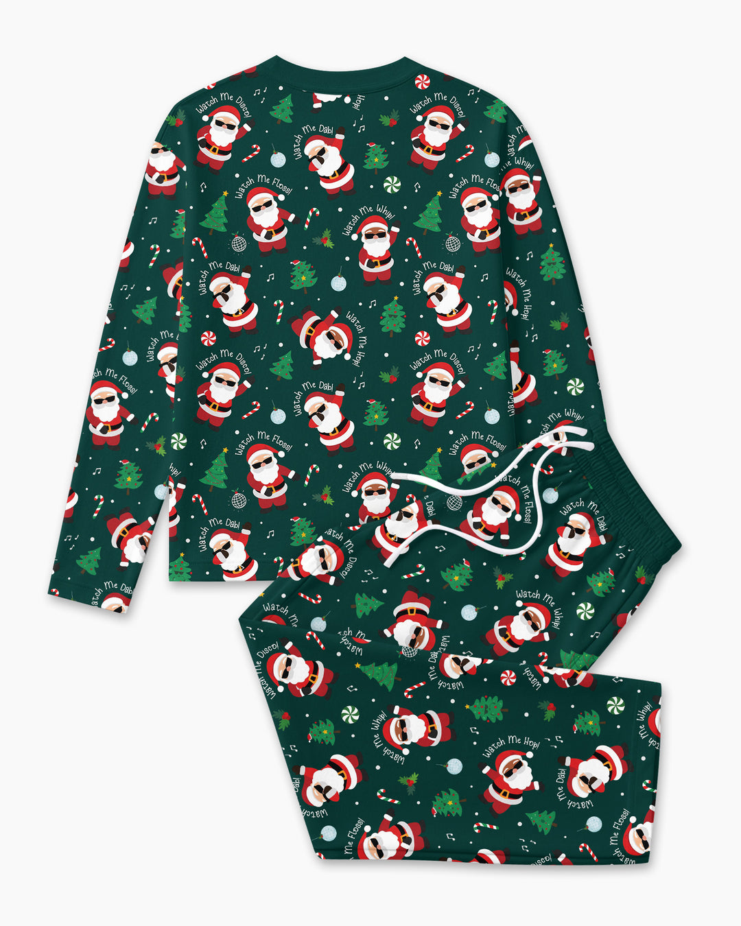 Santa's Christmas Dance Party Bamboo Men's Pajama Set