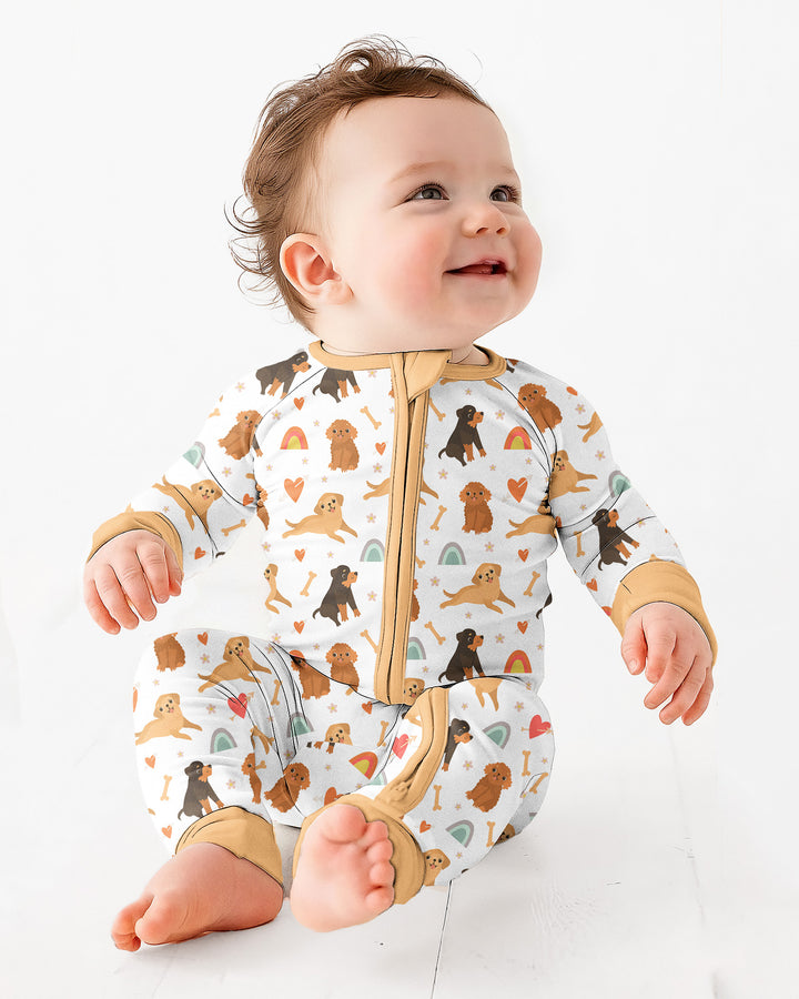 Brown Dogs Bamboo Convertible Zippered Romper