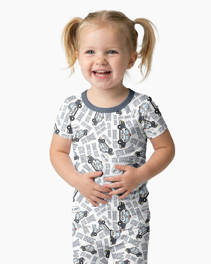 Little Rookie Bamboo Two Piece Short Sleeve Pajama Set