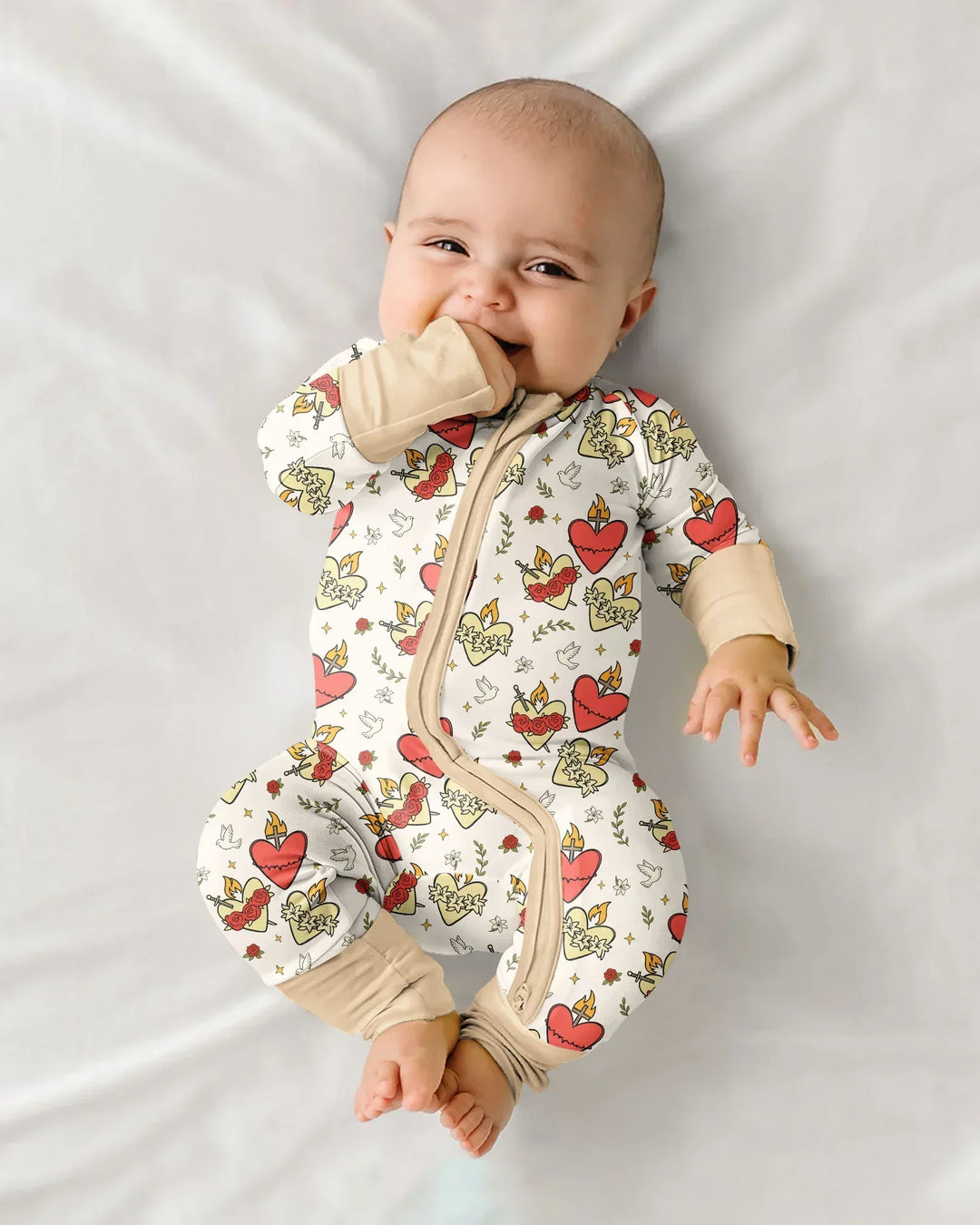 Gerippte Babykleidung mit individuellem Foto - Weich &amp; Skizzenhaft
