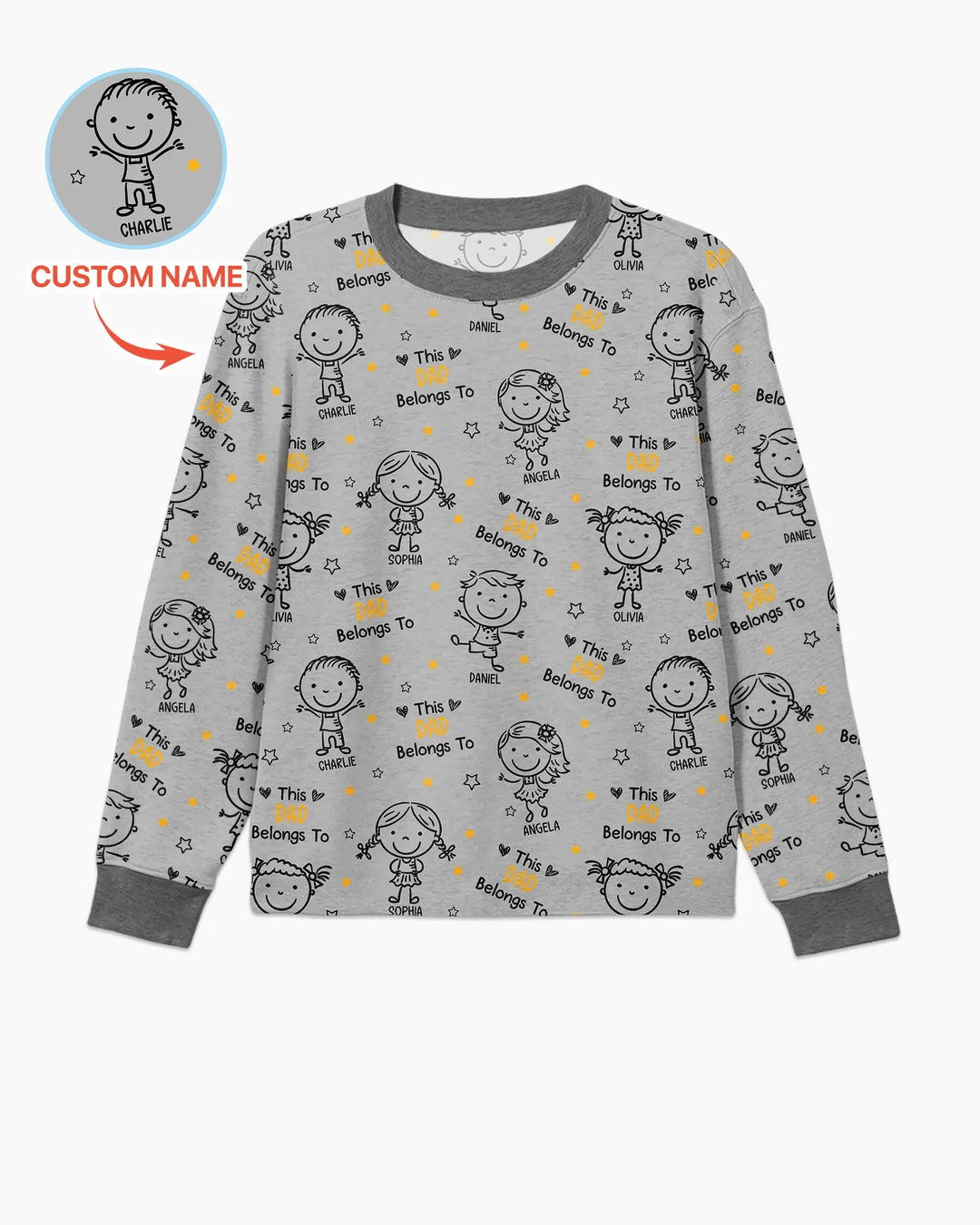 Vorlage Benutzerdefiniertes Herren-Pyjama-Set