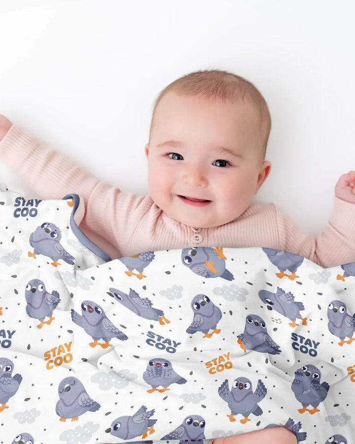 Pigeon Stay Coo Bamboo Blanket