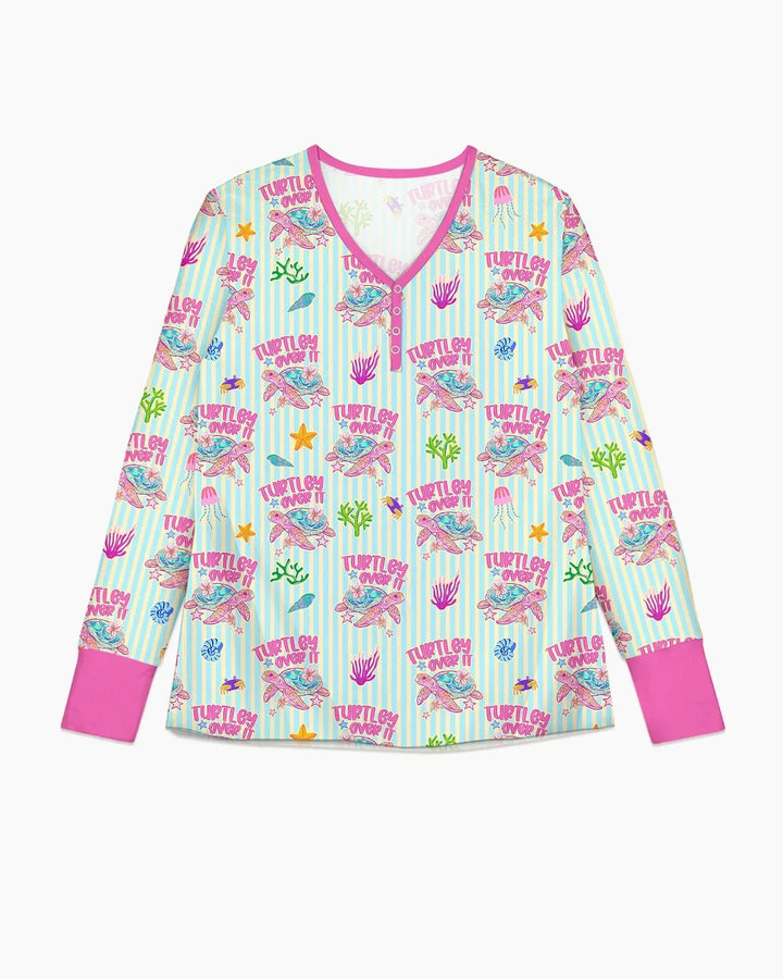 Plantilla de conjunto de pijama de mujer de bambú