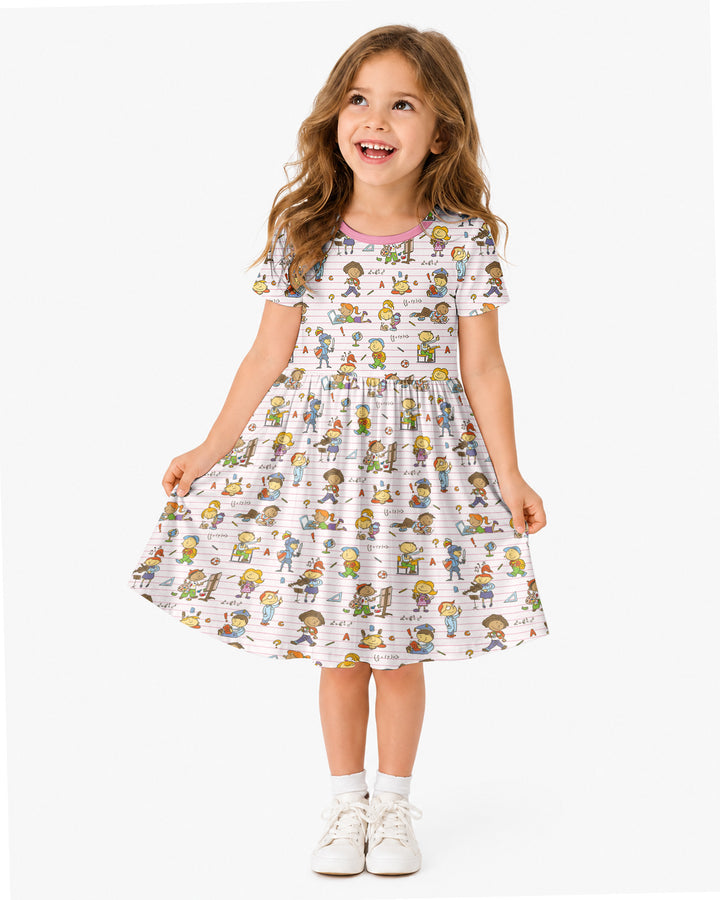 School Days Adventure Bamboo Twirl Dress