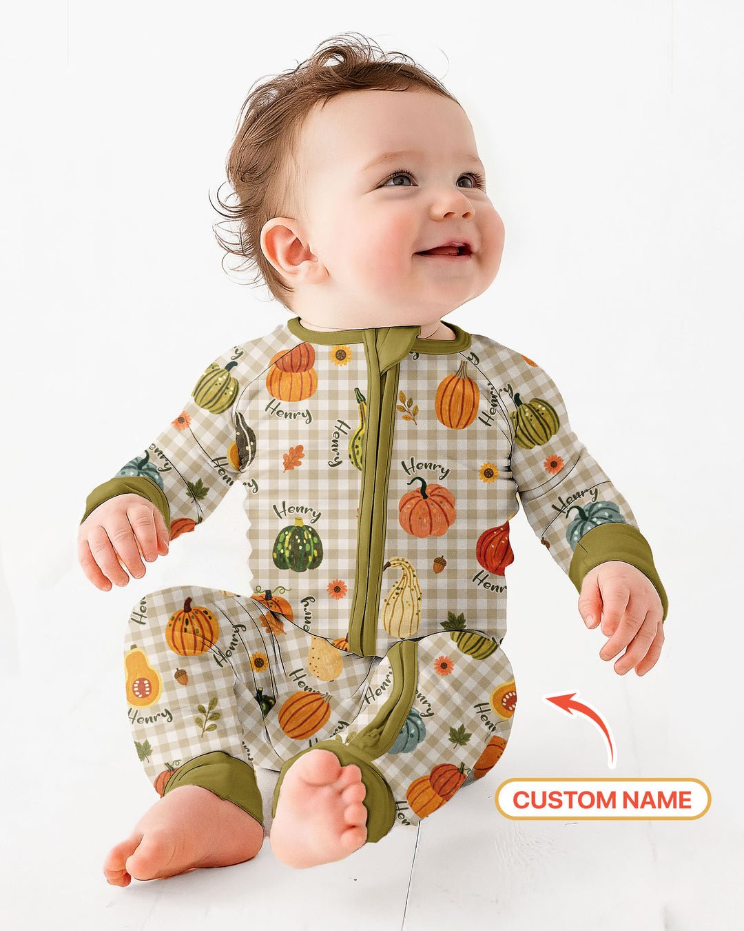 Gerippte Babykleidung mit individuellem Foto - Weich &amp; Skizzenhaft