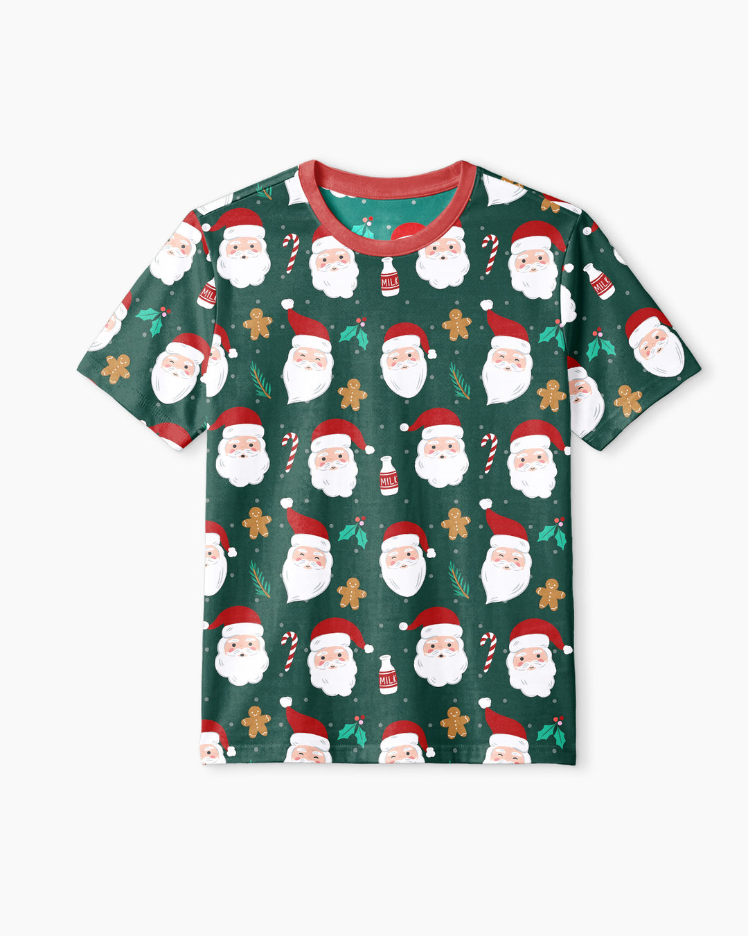 Christmas Sweet Santa Bamboo Men Short Sleeve Short Pajama Set