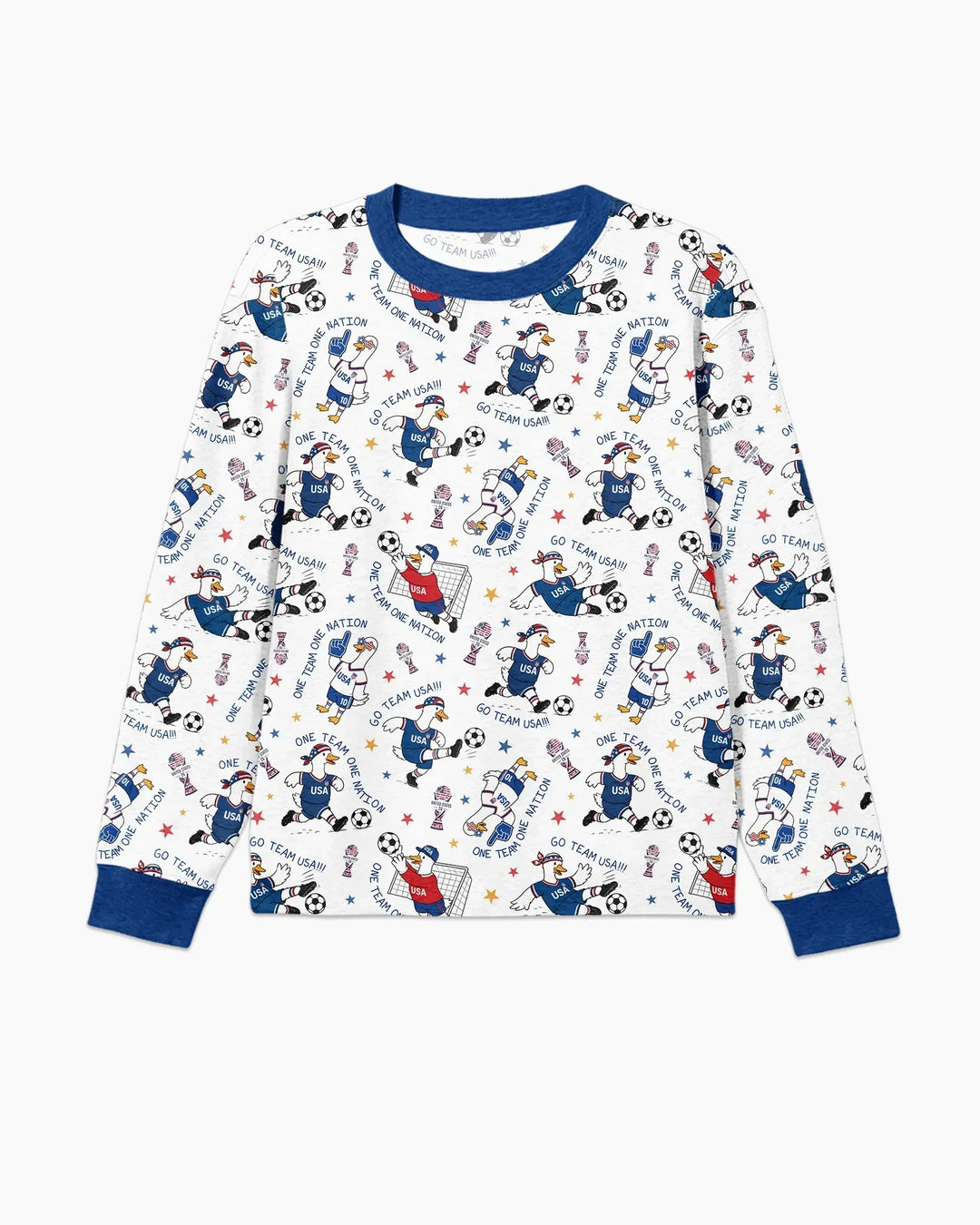 USA Soccer Goose Family Matching Bamboo Men's Pajama Set