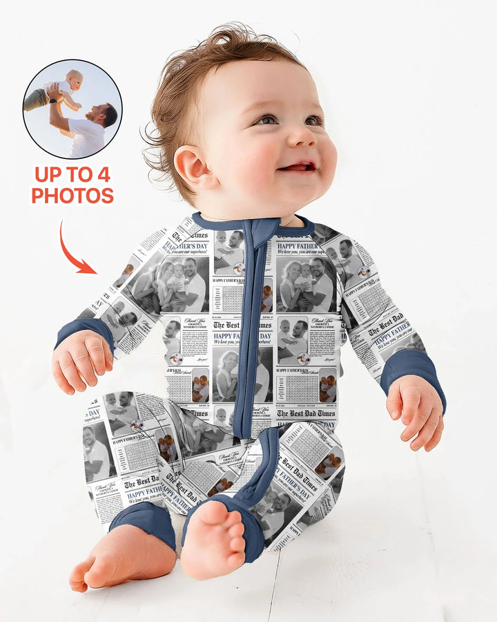 Custom Photo The Best Dad Times Bamboo Convertible Zippy