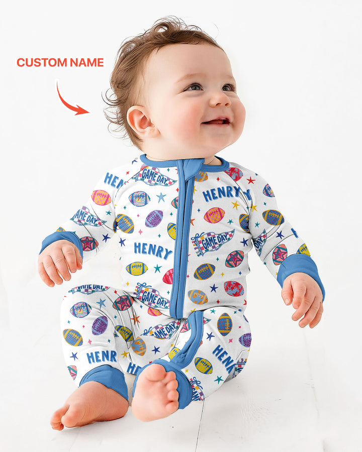 Custom Name Game day Bamboo Convertible Zippy