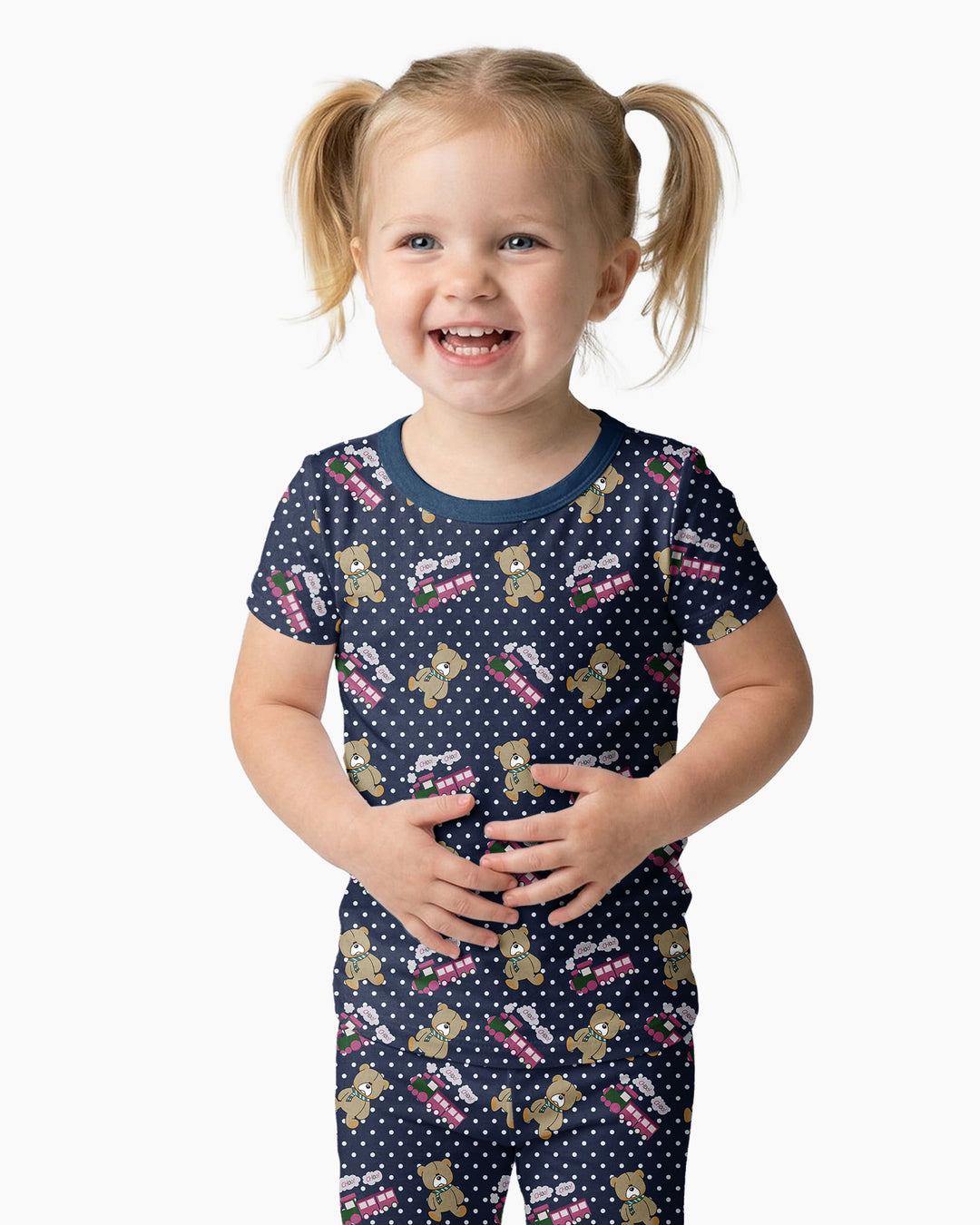 Huntrix Choo Choo Bamboo Two Piece Short Sleeve Pajama Set