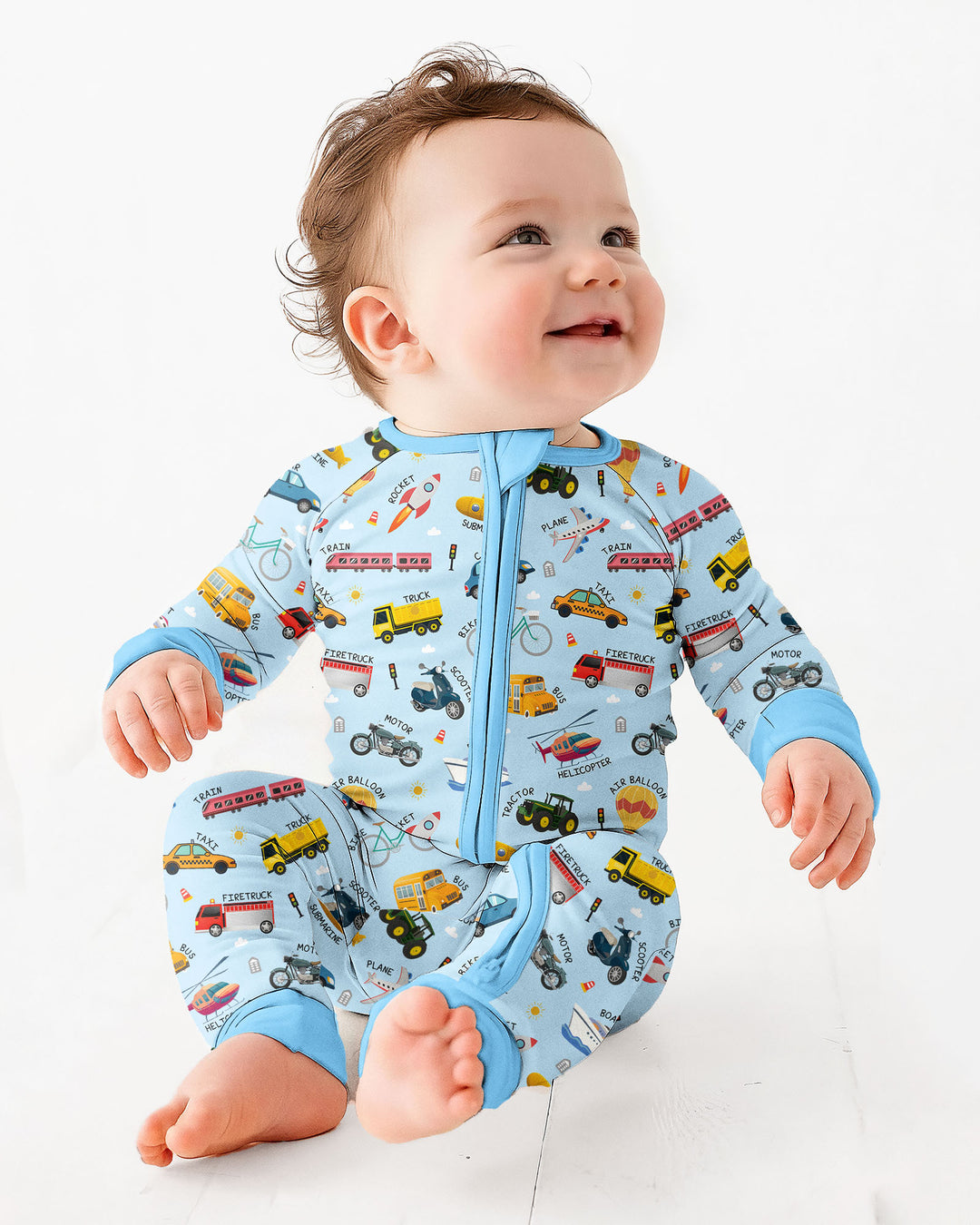 Gerippte Babykleidung mit individuellem Foto - Weich &amp; Skizzenhaft