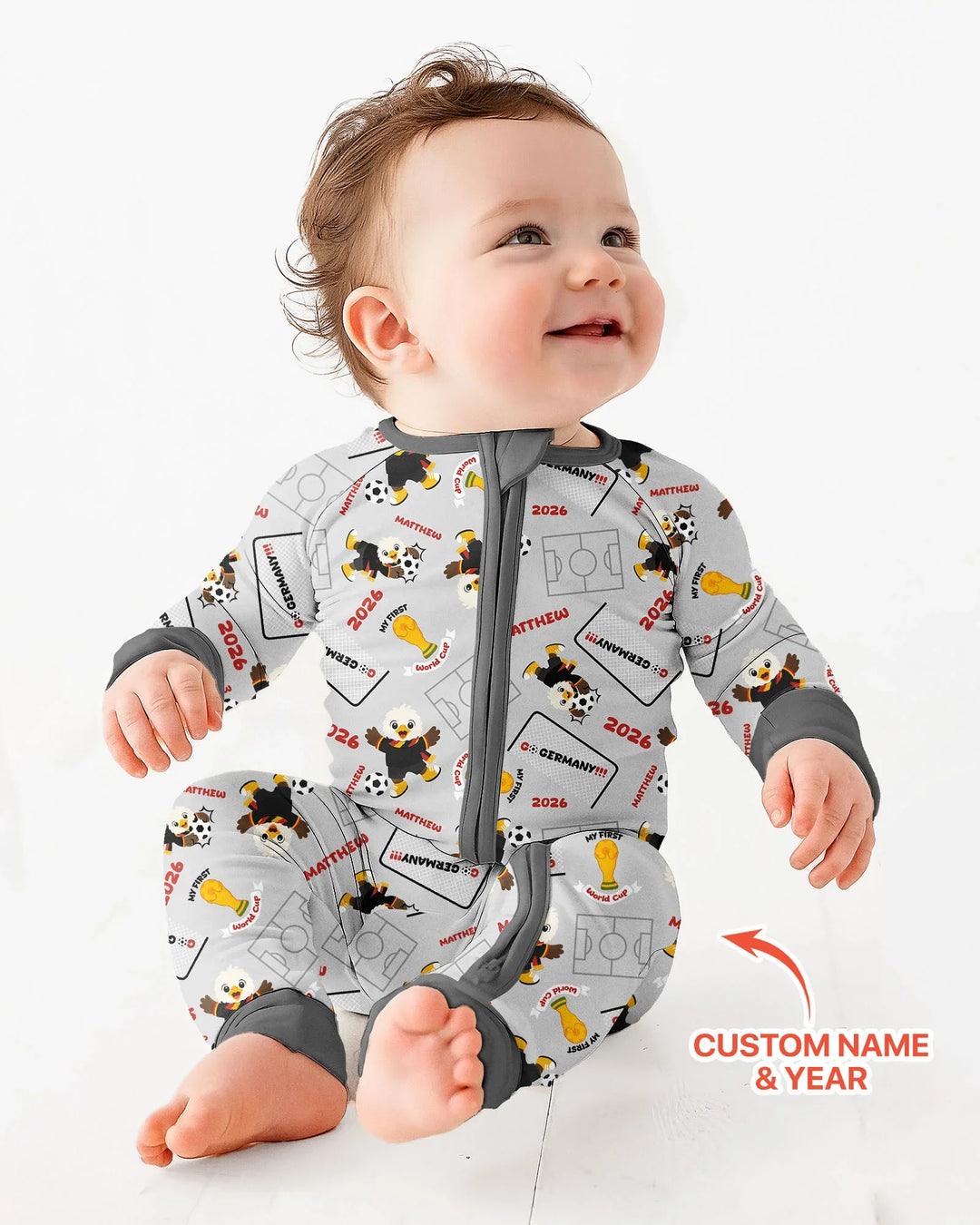 Gerippte Babykleidung mit individuellem Foto - Weich &amp; Skizzenhaft