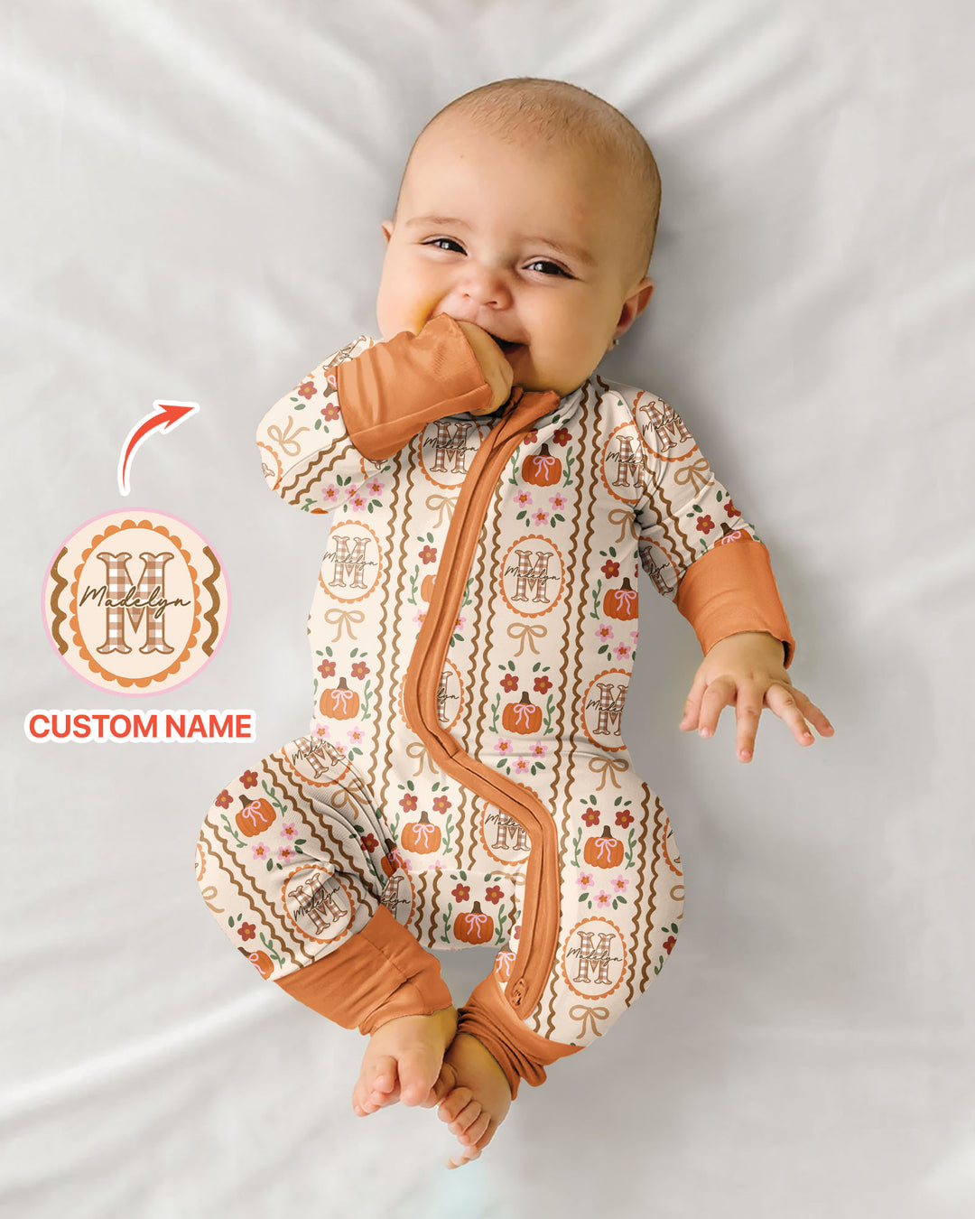 Gerippte Babykleidung mit individuellem Foto - Weich &amp; Skizzenhaft