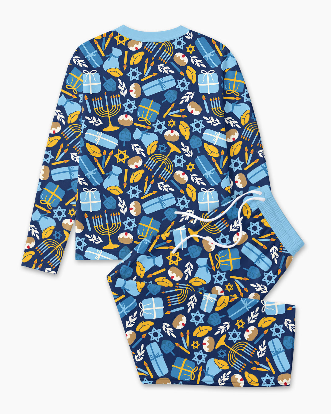 Oy to the World Hanukkah Bamboo Men's Pajama Set