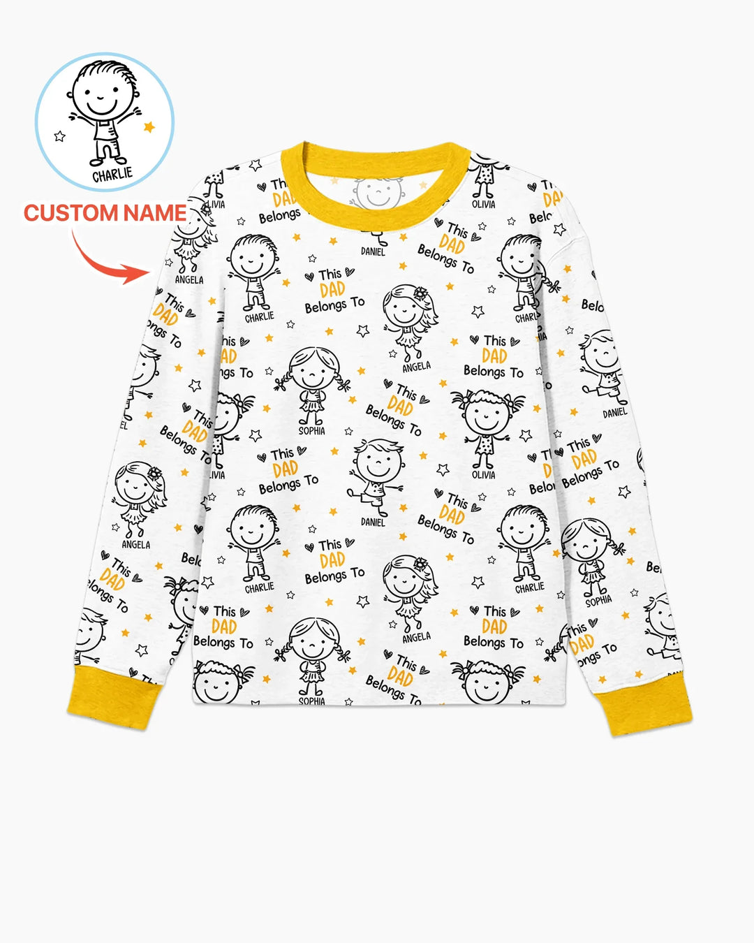 Vorlage Benutzerdefiniertes Herren-Pyjama-Set