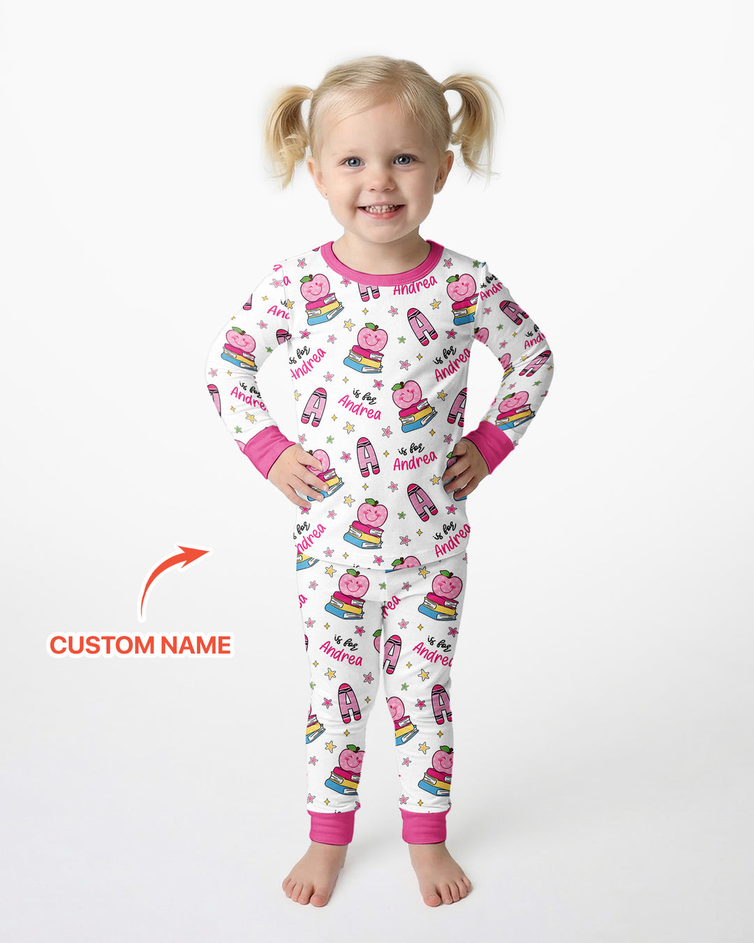 Conjunto de pijama de dos piezas de bambú con mangas largas, plantilla PERSONALIZADA