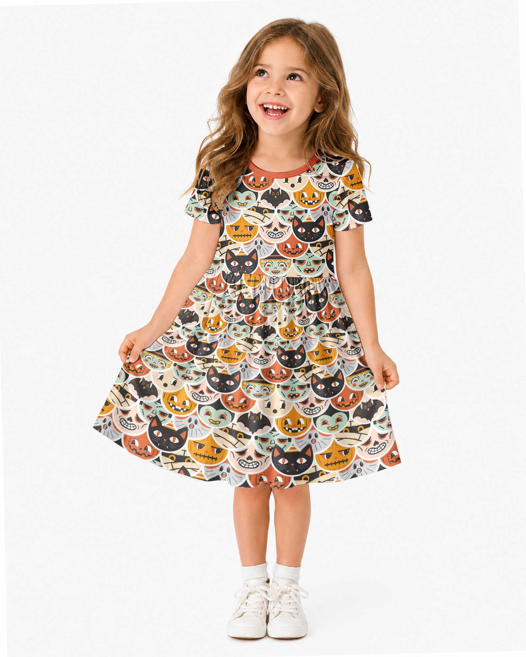 Monster Mash-Up Bamboo Twirl Dress