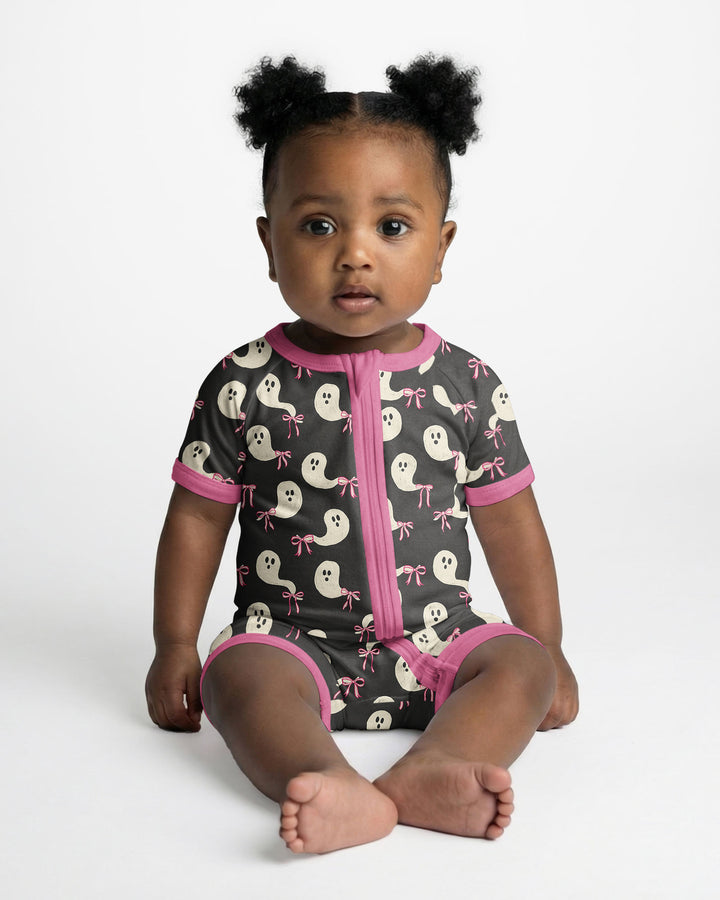 Little Ghosts Bamboo Shorty Zippy For Halloween