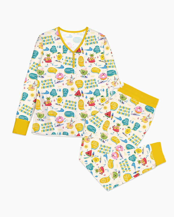 Vorlage Bambus Damen Pyjama Set