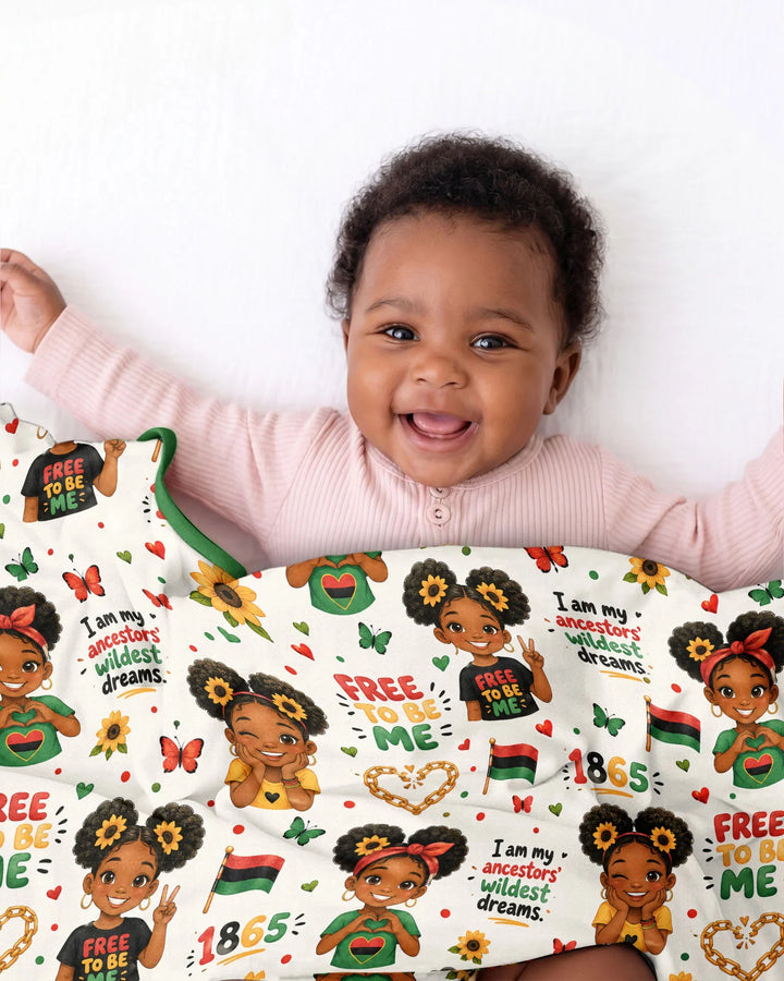 Juneteenth I am My Ancestors' Wildest Dream Bamboo Blanket