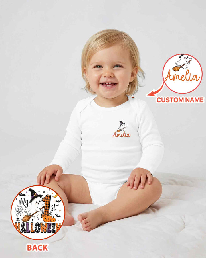 Personalized My 1st Halloween Bamboo Bodysuit