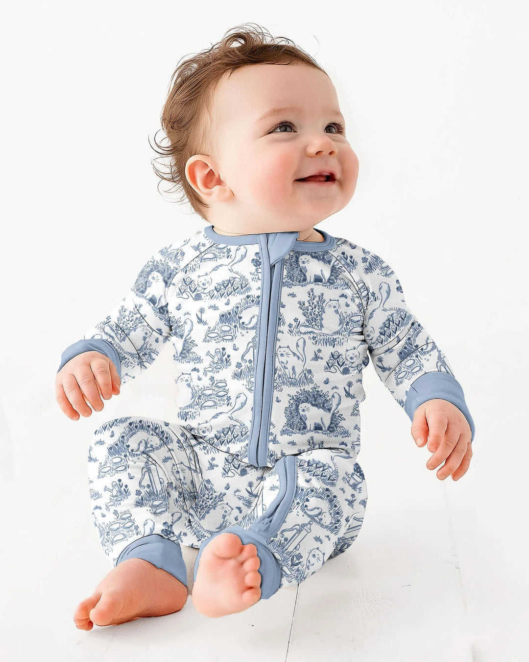 Toile Cats Bamboo Convertible Zippy
