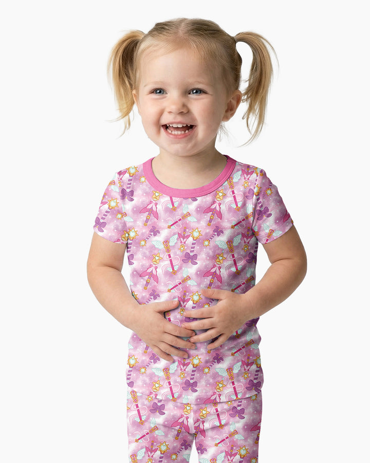 Zweiteiliges, kurzärmliges Pyjama-Set mit Marienkäfern
