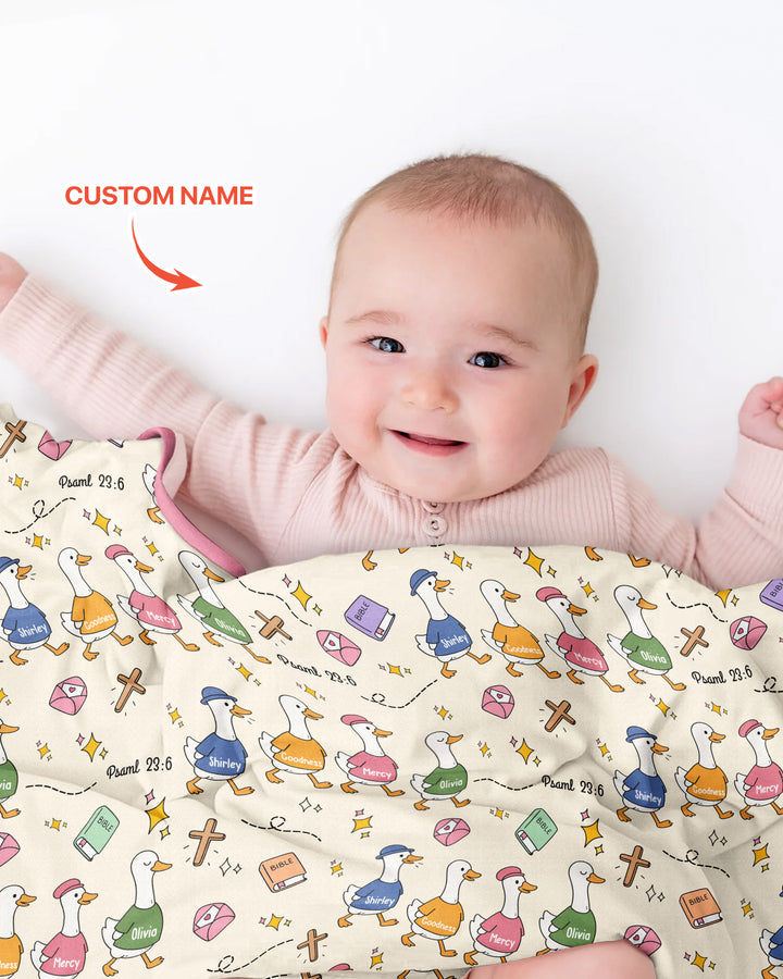 Psalm 23:6 Matching Family Bamboo Blanket