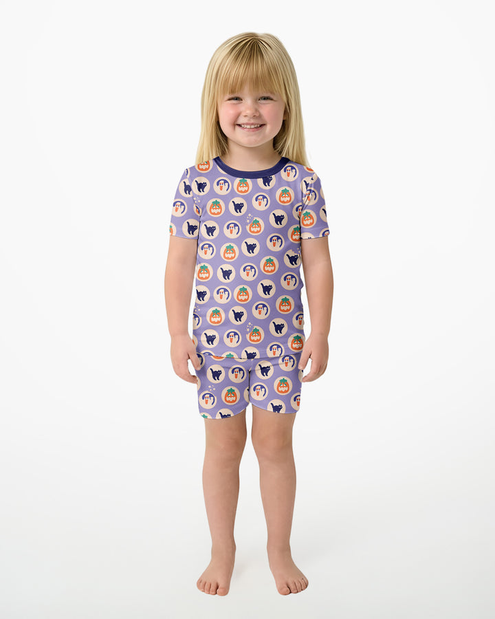 Schlafanzug-Set zweiteilig, kurze Ärmel, kurze Hose, Bambus