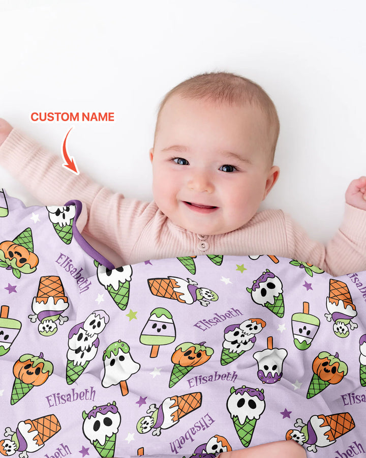 Summerween Ice cream Bamboo Blanket