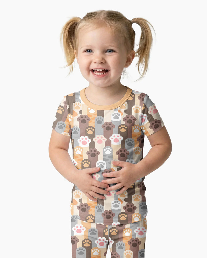 Grabby Paws Bamboo Two Piece Short Sleeve Pajama Set
