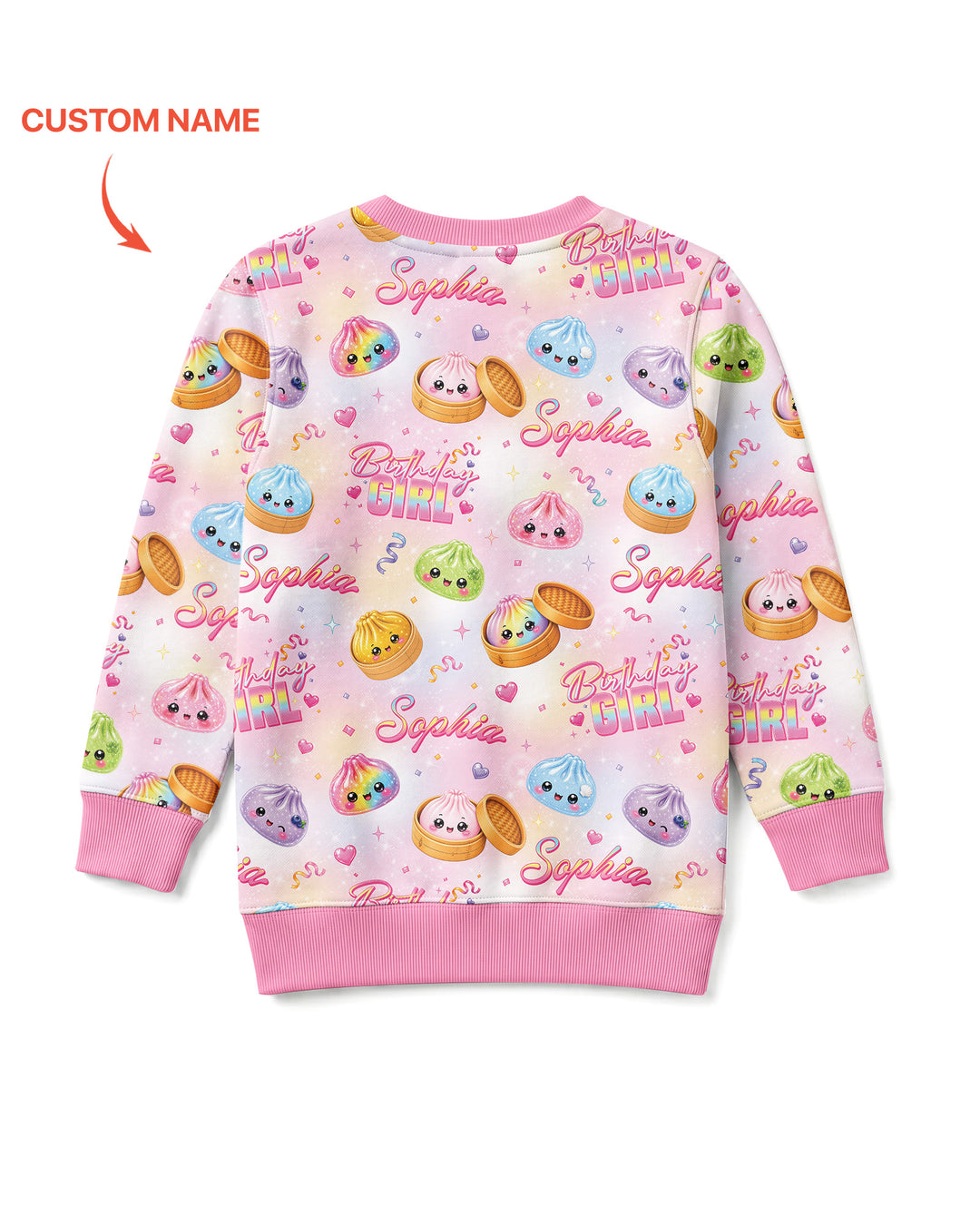 Sudadera de cuello redondo de bambú con plantilla personalizada