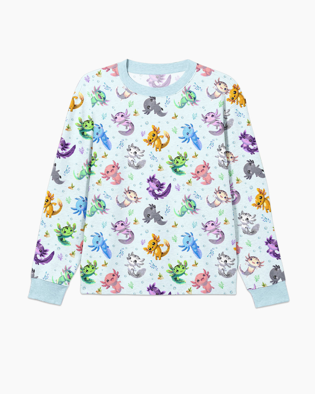 I Love You Axolotl Bamboo Men's Pajama Set