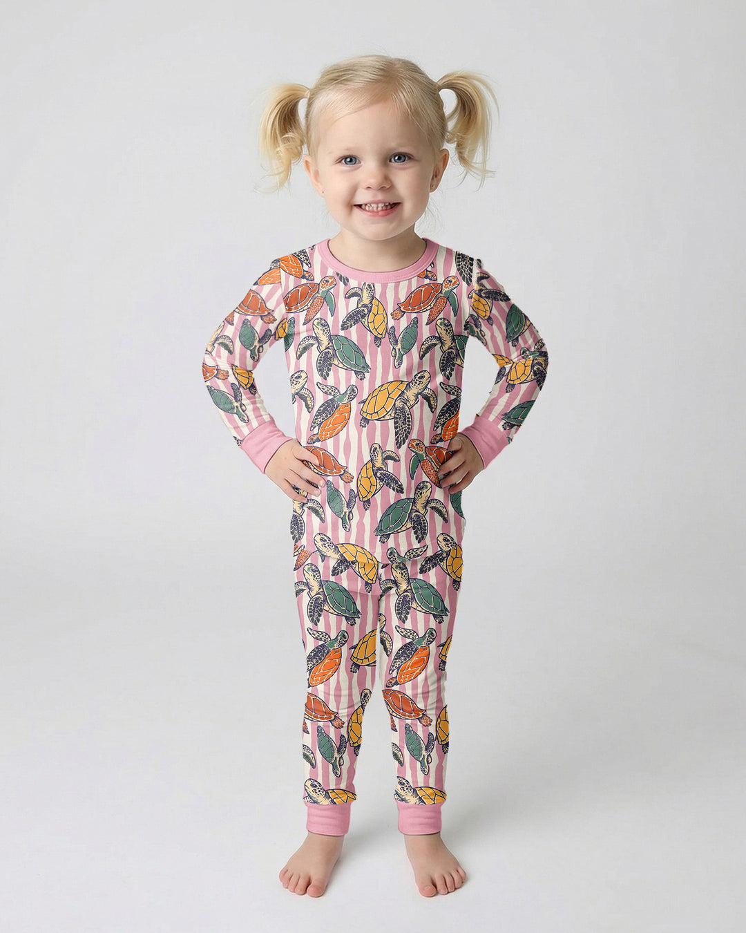 Conjunto de pijama de dos piezas de bambú de manga larga