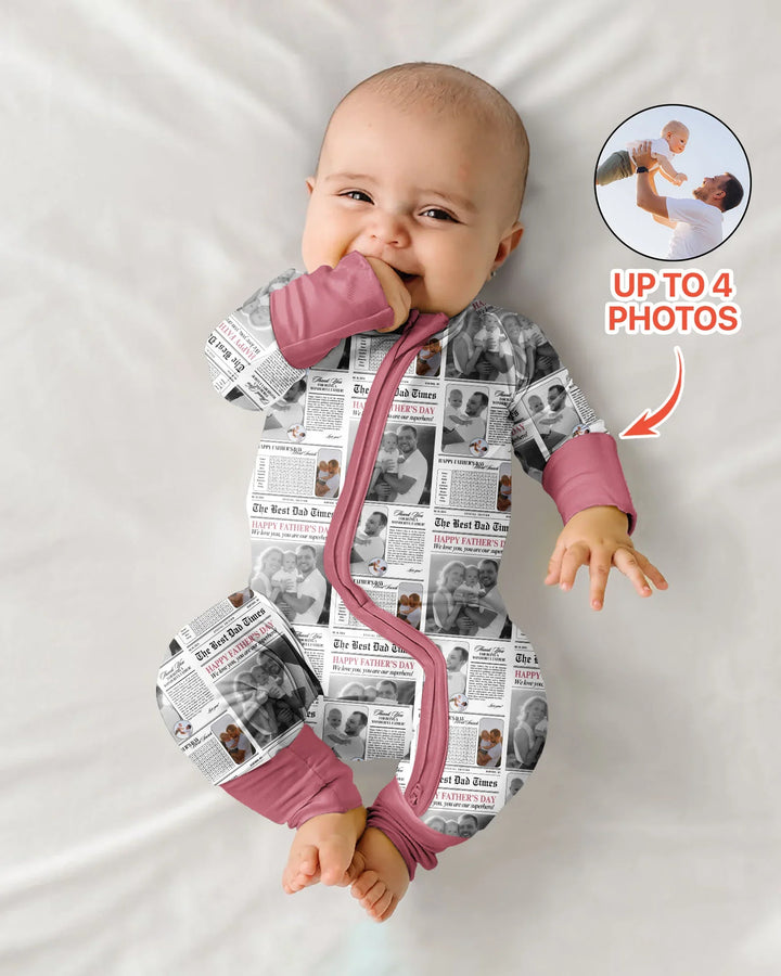 Custom Photo The Best Dad Times Bamboo Convertible Zippy