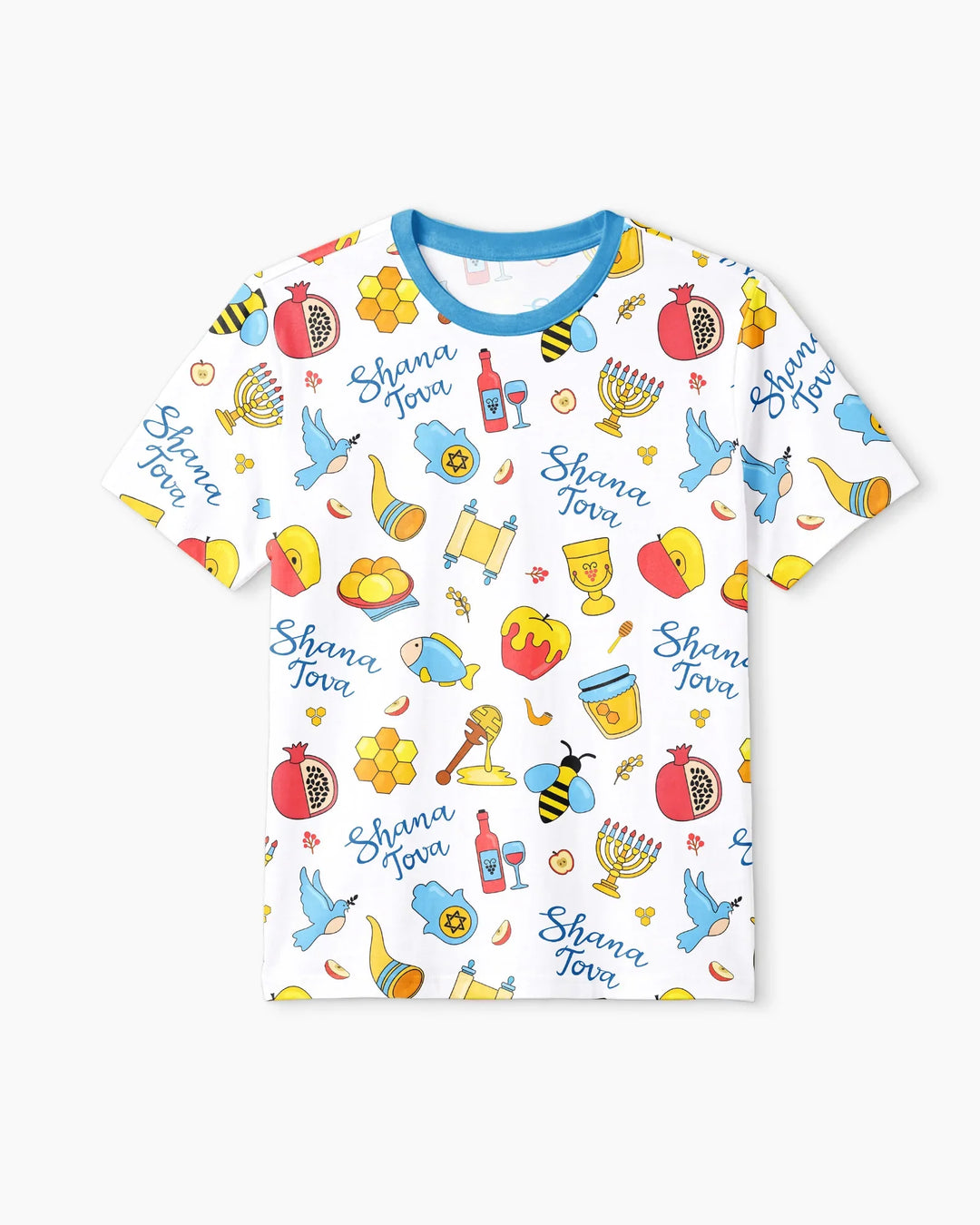 Shanah Tovah U'Metukah Bamboo Men Short Sleeve Short Pajama Set