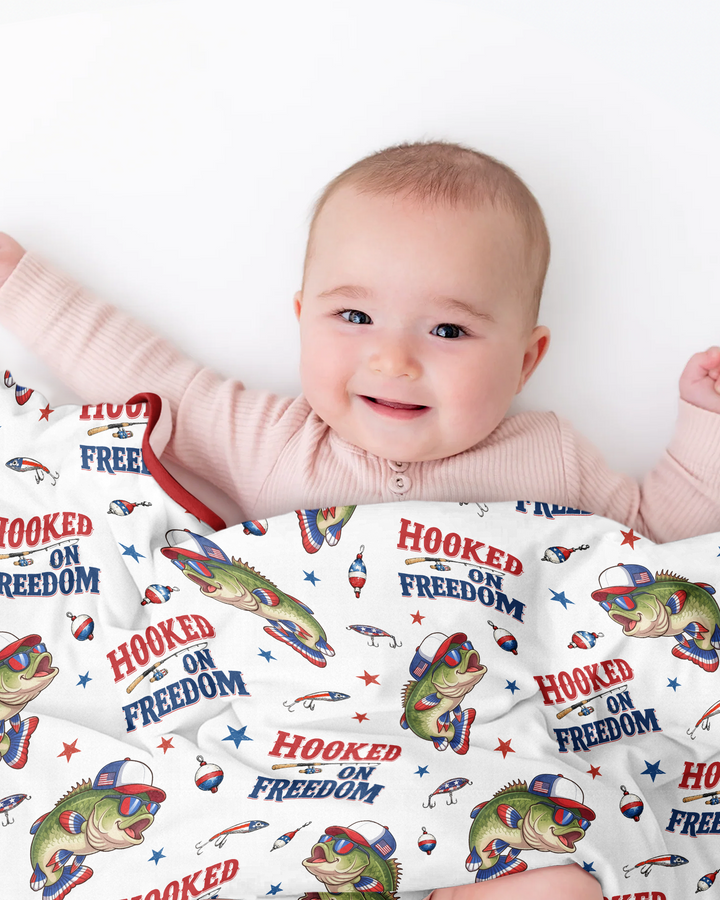 Hooked On Freedom Bamboo Blanket