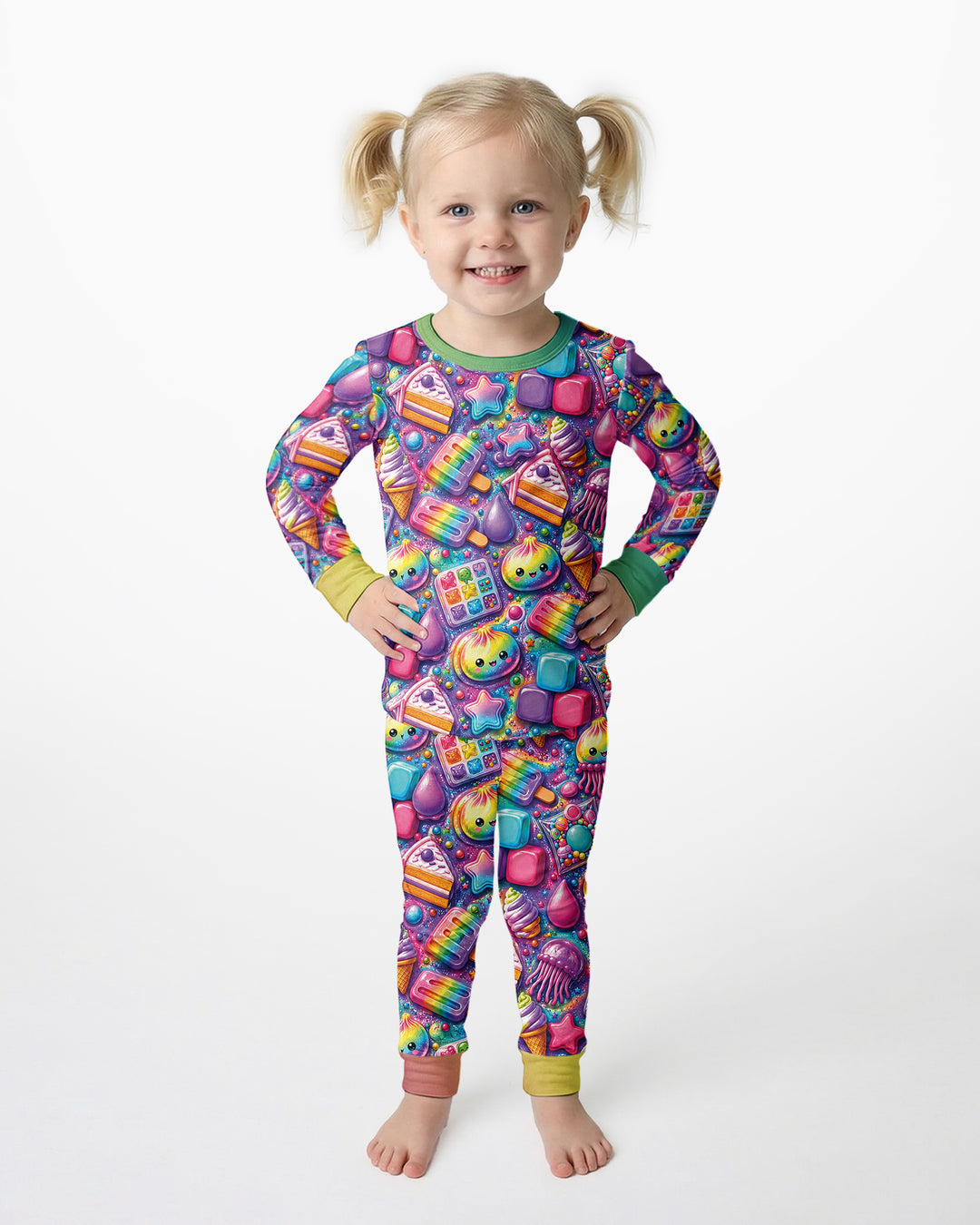 Squishy Party Bamboo Two Piece Long Sleeve Pajama Set