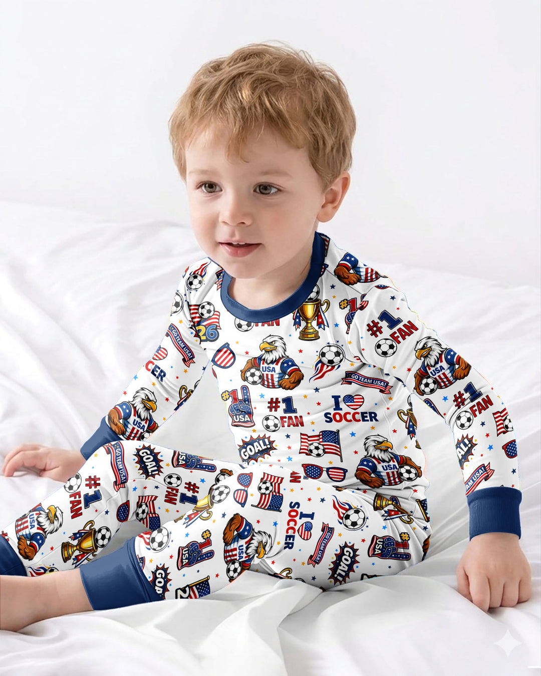 Conjunto de pijama de dos piezas de bambú de manga larga
