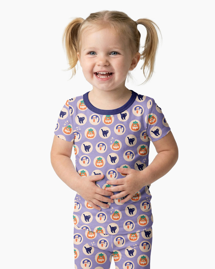 Zweiteiliges, kurzärmliges Pyjama-Set mit Marienkäfern