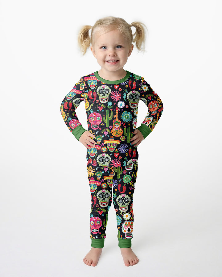 Mi Calaverita Bamboo Two Piece Long Sleeve Pajama Set